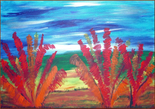 Weites Latino-Land, Acryl Weites Latino-Land, Acryl